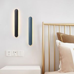 Lampada da parete Concise Nord Europa A Soggiorno Famiglia Corridoio Camera da letto Comodino Negozio Decorazione Led Risparmio energetico