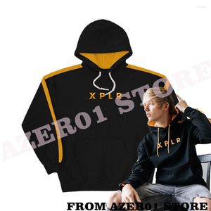 Moletons masculinos XPLR The Trilogy Black Gold Hoodie Merch Cosplay Winter Men/Women Hooded Sweatshirt ColbyBrock SamGolbach Manga Longa