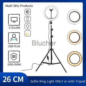 Selfie Lights 10 inch selfie ring light professional with tripod mobile phone light LED fill light used for YouTube makeup LED light x0724