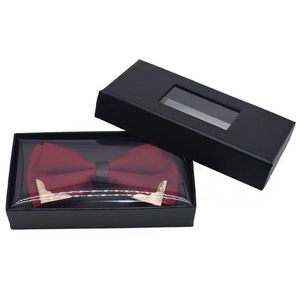 Pudełka z biżuterią ręcznie wykonane papierowe modne akcesoria krawat hankut set giftowe pudełko pudełko czarne solidne vintage klasyczne dostawa kropli p