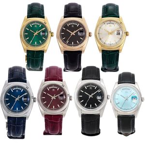 Męski zegarek mechaniczny 41 mm Automatyczne wszystkie stali nierdzewne luminescencyjne wodoodporne importowane cielę skórzany pasek sportowy klasyczny zegarek Montre de Luxe