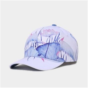 Ball Caps Fashion Men Women Couple Hip-Hop Hat Cotton Polyester 3D Printed Summer Ocean Wave Seaside Holiday Personality Drop Delivery Acces