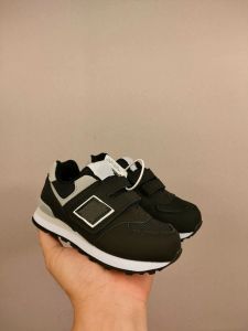 Kleinkinder Hot Sport Kinder Jungen Schuhe Sneaker Marke Mädchen Designer Jugend Kinder Kleinkinder Hakenschlaufe Trainer Laufen Baby Schwarz Dunkelblau 26-35