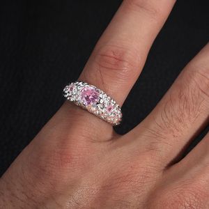 2023 Gli ultimi anelli di lusso dalla forma squisita creati per gli uomini S925 Anello in vermiculite color argento intarsiato da donna Anello di apertura del muscolo lavico irregolare