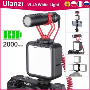 Selfie Lights Ulanzi Mini Portable LED Video Light Three Cold Shoe Charging Vlog Filler Light Photography Lighting Tripod Kit CRI95 x0724