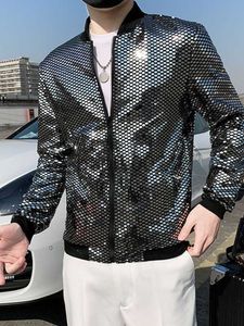 Erkek Ceketler İlkbahar Yaz 2022 Erkekler Güneş Koruma Giysileri Gümüş İnce Ceketler Gençlik Kore Dalga Erkek Stand Yakası İnce Sıradan Ceket J230724