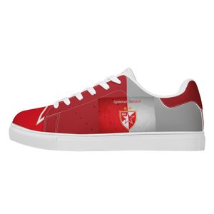 Padrão personalizado Diy Shoes masculino feminino estrela de cinco pontas tênis esportivos 36-48