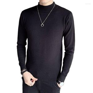 Men's Sweaters 2023winter 5XL 6 Color In High Quality Half Turtleneck Bottom Sweater