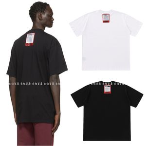 メンズTシャツChaopai早春レターレッドロゴパッチMen's and Women's Leisure半袖Tシャツ220712