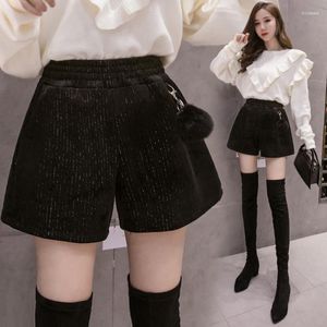 Women's Shorts Wholesale 2023 Autumn Winter Fashion Casual Cute Sexy Women Outerwear Woman Female OL Wide Leg High Waist Girl