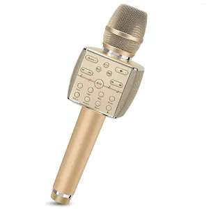 Microphones Wireless Karaoke Microphone Bluetooth Professional Dynamic Mic Portable Singing Machine For Phone/TV/Speaker Home KTV