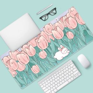 Orijinal çiçek fare ped süper sevimli karikatür ins dizüstü klavye ped ofis çalışma masası mat dişi büyük fare ped masa paspas