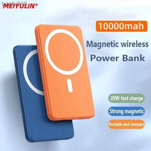 10000mAh Magnetic Power Bank Wireless Charger 15W Fast Charging Universal Externt hjälpbatteri för iPhone 13 14 Pro Xiaomi L230619