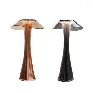 Table Lamps Acrylic Lamp USB Rechargeable 16 LEDs Desk DC 5V/1A Led Light Stepless Dimming Desktop For Night Lighting