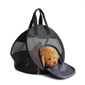 Bolsa de mão para cachorro, bolsa de transporte, gaiola de malha, transportadora, respirável, mochila para cães pequenos, saída, macio, mochila, para gato, acessórios para animais de estimação