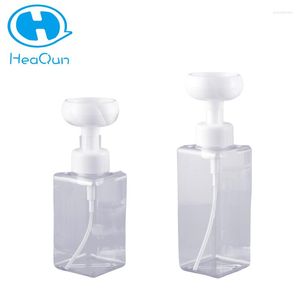 Dispensador de sabonete líquido 250/450ml Capacidade Vazio Flor Espuma Recipientes de mão Garrafas de pressão para cozinha e banheiro