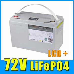 LIFEPO4 72V 20AH 30AH 2000W 3000W Electric Bicycle Scooter Motorcykelbatteri