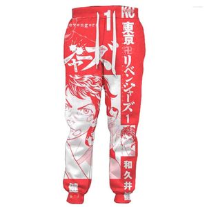 Herrbyxor hx tecknad anime Men byxor Tokyo Revengers Clothing 3D Print Casual Sweatpants Unisex Harajuku Streetwear