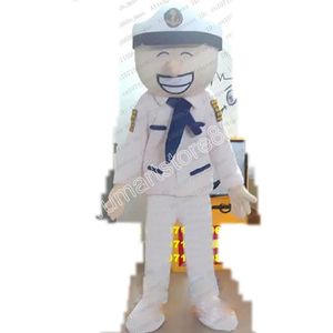 Navy Marine de Guerre Mascot Costume Cartoon Mascot Costumes Halloween Christmas Event Rollspelande kostymer Rollspel klänning päls set kostym