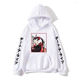 Erkek Hoodies Erkek Menga Baskı Sweatshirts için Canlı Anime Waifu Tasarlandı.