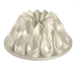 Baking Moulds Crown Pan Family Parent-Child Gathering Cake DIY Mold Champagne Gold 9.8X4