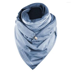 Scarves Design Fashion Women Soild Dot Printing Button Soft Wrap Casual Warm Shawls Clothing Accessories