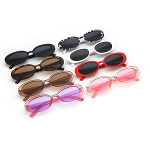 Solglasögon Esigner Classic Oval Women Stylish Cow Color Ladies Sun Glasses Fashion Small Shades UV400 Drop Delivery Accessories Dhhwz