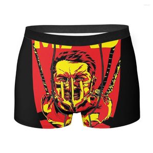 Подставки Mad Max Poster Men Boxer Brishs Очень дышащий нижнее белье высшего качества шорты печати подарки