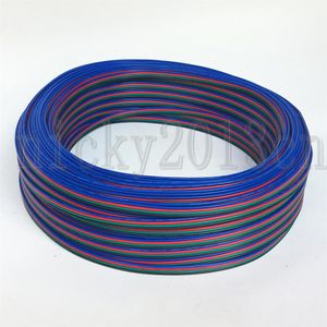 100 meter 4pin RGB Förlängningsledning Kabelkontakt 22AWG för 3528 5050 RGB LED -strip Light225H