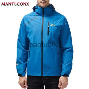 Erkek Ceket Mantlconx Yeni su geçirmez Erkek Ceket Açık Kapşonlu Erkek İlkbahar Ceket Windbreak Sonbahar Erkek Ceket Moda Giyim Markası J230724