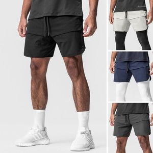 Shorts de corrida verão masculino academia crossfit basquete masculino secagem rápida treinamento esporte fitness roupas casuais