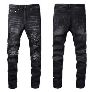Women jeans designer jeans men 2023 Men's designers Jean trousers biker embroidery ripped for trend Man Long Pants Trousers Streetwear designerS jeans Zipper Fly