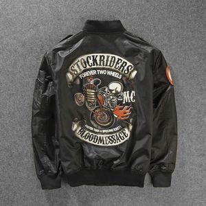 Jaquetas masculinas Stockriders Jaquetas de motocicleta Bomber Trench Masculino Baseball Skull Outerwear Masculino Pilot Windbreaker Jaquetas finas primavera outono 230721