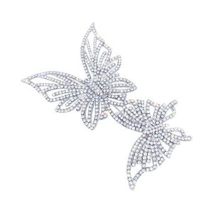 Pins Brooches Fashion Simple Elegant Crystal Tassel Heart For Women Uni Sparkling Beauty Office Party Butterfly Brooch Pin Gifts Drop Deliv