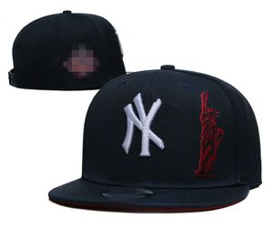 Boné de beisebol unissex para esportes ao ar livre bordado com letras de NY e bonés snapback de marca de algodão unissex