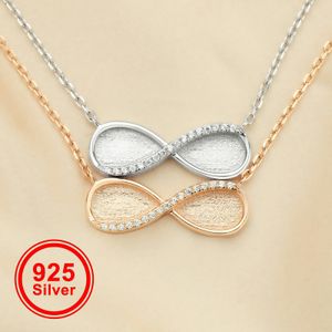 Pendanthalsband Keepsaken Latex Harts Infinite Pendant Set Double 8x10mm Pear Border 925 Sterling Silver Necklace 16 Inches2 Inches 1431163 230724