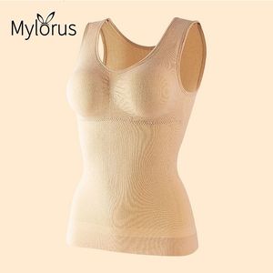 Women's Shapers Women Shapewear Wyściełany zbiornik kontrolny brzucha TOP SZKOŁAMI KAMISOL Wyjmowany Kształt Kredy