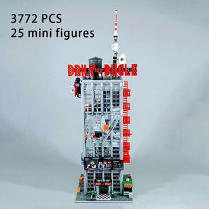 Action Toy Figures 3772 PCS Daily Bugle Model Building Blocks Bricks Compatible 76178 Office Kids Birthyday Christmas Gift Toys 230724