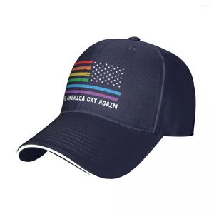 Ballkappen machen Amerika wieder schwul – Pride Cap Baseball Bergsteigen Herren Hut Damen