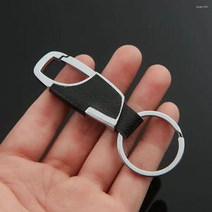 Клайки мужски кожа кожаная матча против Lost Business Heavy Duty Metal Car Keyrings Простая талия подвеса для подвесных клавиш для подарков для парня