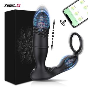 Vibradores Masculino Estimulante Massageador de Próstata Aplicação Bluetooth Vibrador para gays Controle remoto sem fio Estimulador de Próstata Casal Brinquedo sexual 230720