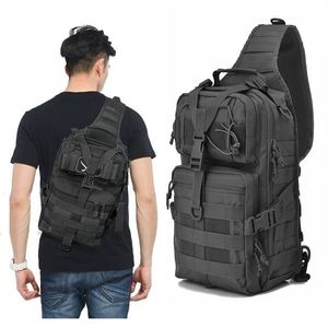 Waist Bags Military Tactical Assault Pack Sling Backpack Waterproof EDC Rucksack Bag for Outdoor Hiking Camping Hunting Trekking Travelling 230724