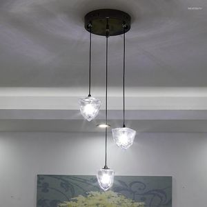 Pendant Lamps Postmodern Light Luxury Crystal Chandelier Atmosphere Simple Personality Creative Living Room Dining