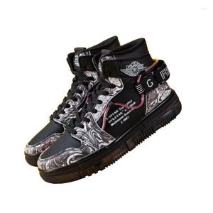 Boots OVXUAN Street Style Long Tube High Top Crystal Sole Walking Tour Shoes For Men Sneakers Autumn Flat Heels Chaussure Homme