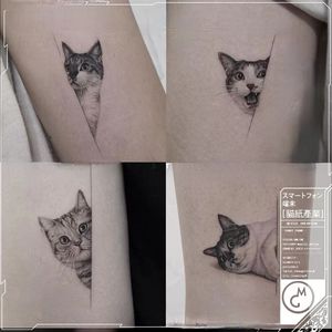 Śliczne kot Tymczasowe naklejki na tatuaż wodoodporne mężczyźni kobiety cztery wzory Pet Kids Faux tatouage Arm Art tatuajes Temporales Anime