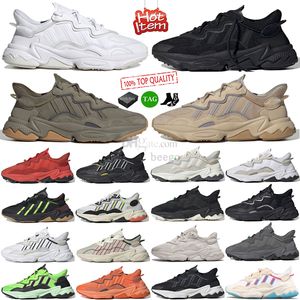 originals ozweegos men women running shoes black white Iridescent Trace Cargo Bliss Ash Pearl Chalk Pearl hemp casual shoes ozweego