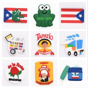 Shoe Parts Accessories Kids Gift New Custom Logo Flag Designer Pvc Charms Charm Drop Delivery Ot3Xy