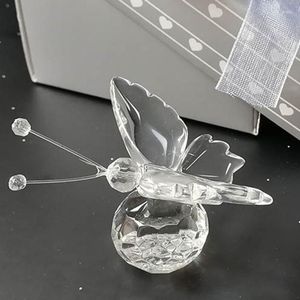 Party Favor 70pcs/lot Crystal Butterfly Figurines Ornaments Wedding Return Gifts Guests Bachelorette Gift Baby Shower Favors