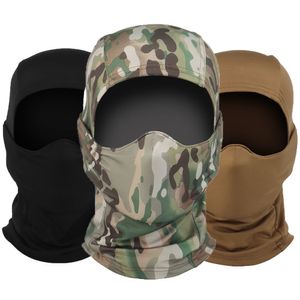 Toucas de Ciclismo Máscaras Balaclava Táticas Cara Completa Pistola de Ar Respirável Capacete de Campo CS Chapéu Militar Caça Bicicleta Bandana Máscara de Pescoço 230720