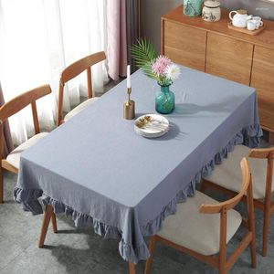 Table Cloth Cotton Linen Rectangular Lace Simple European Wedding Tablecloth Elegant For Events At The